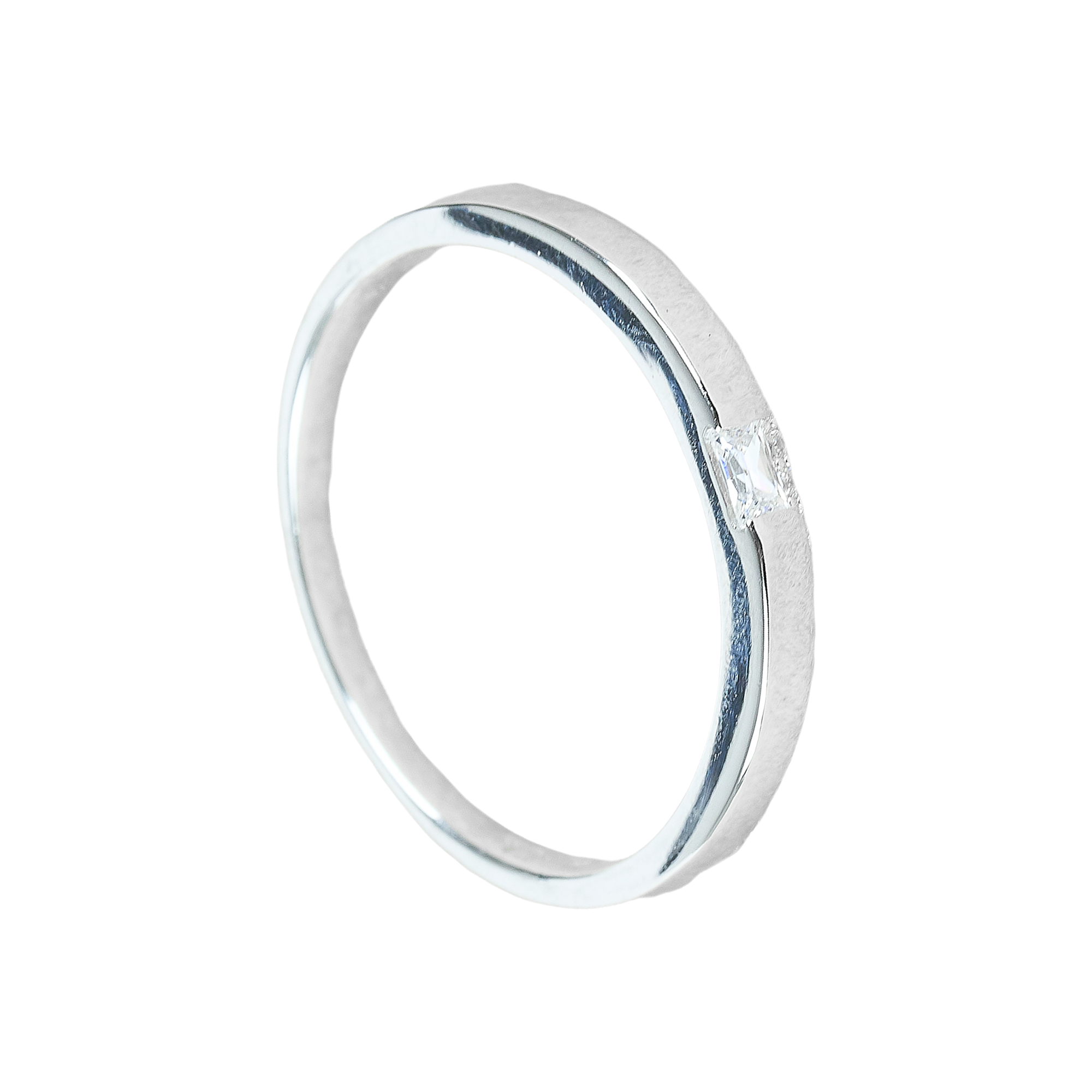 Cặp Nhẫn cưới vàng 75% (18K) đính CZ VNXMXMT00002.180 - VNXMXMT00002.120