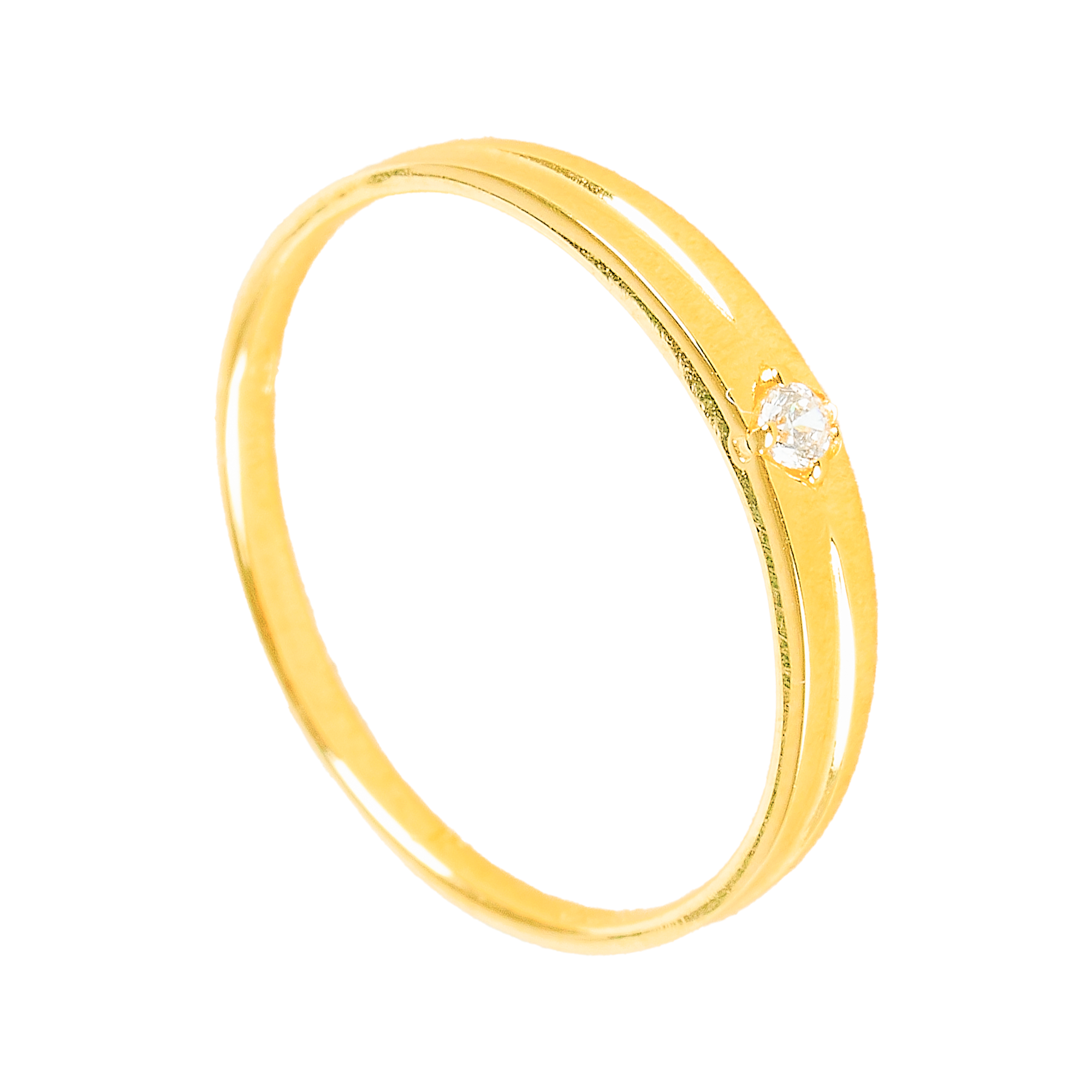 Cặp Nhẫn cưới vàng 61% (14K) đính CZ VNXM00V300035.180 - VNXM00V300036.130