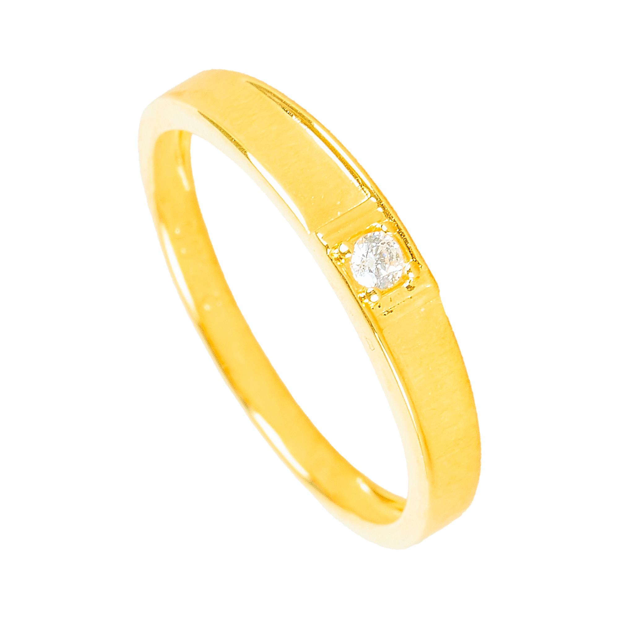 Cặp nhẫn cưới vàng 61% (14K) đính CZ VNXM00V300038.100 - VNXM00V300037.190