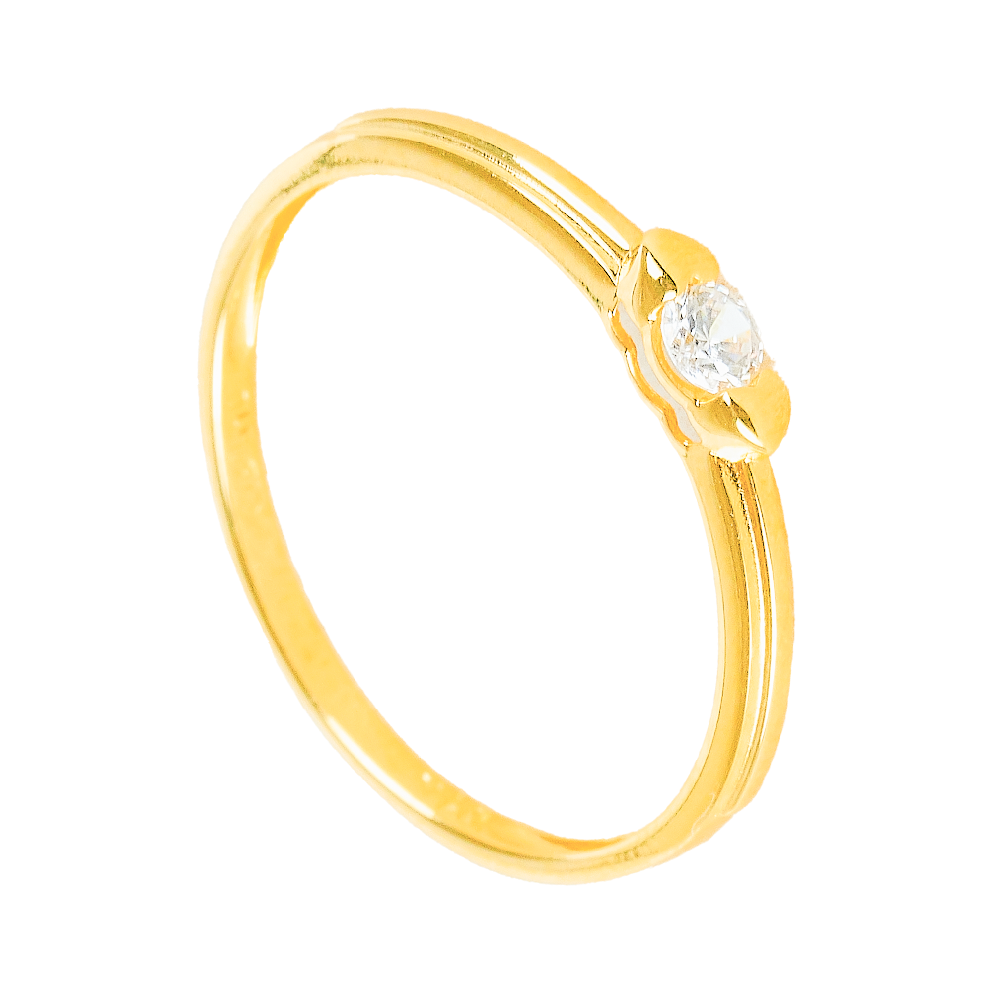 Cặp Nhẫn cưới vàng 61% (14K) đính CZ VNXM00V300049.120 - VNXM00V300050.180