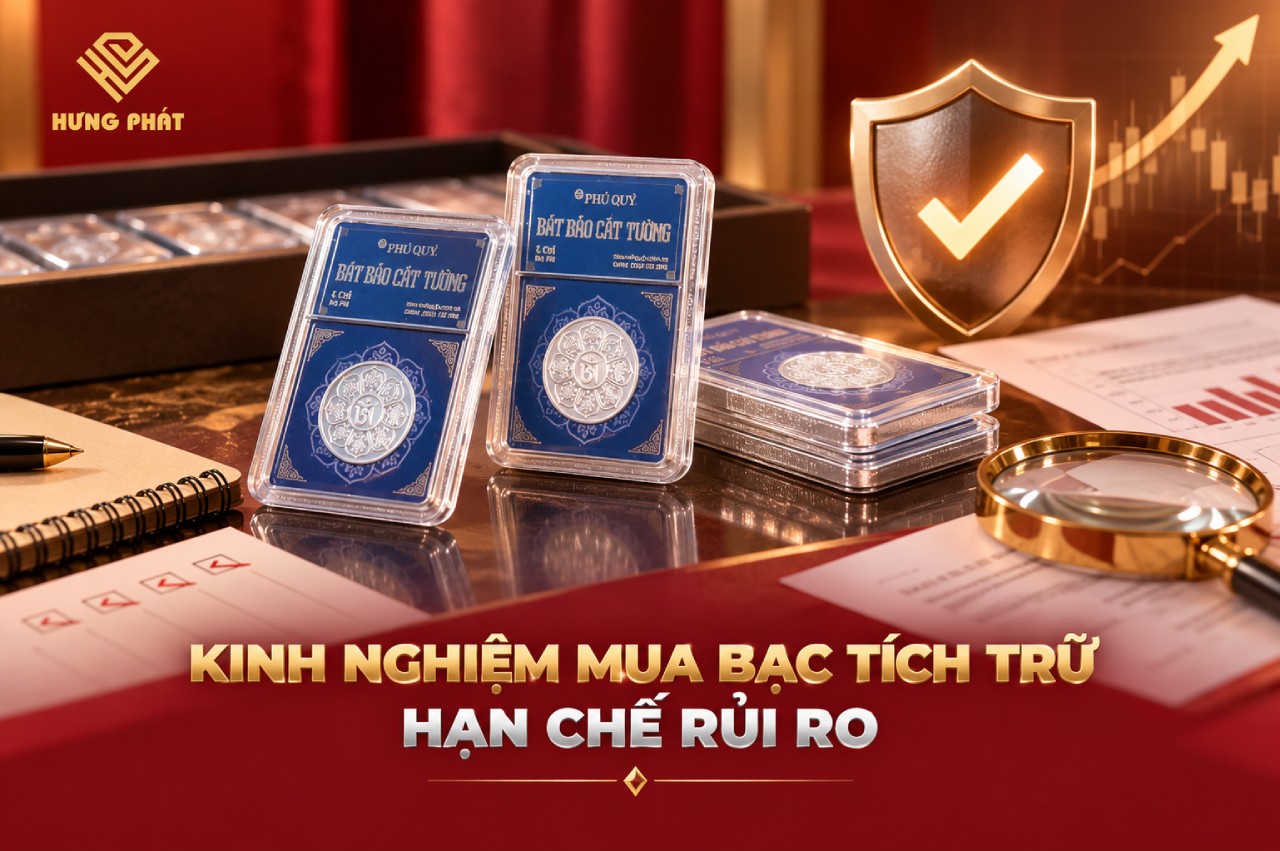 Kinh nghiệm mua bạc tích trữ hạn chế rủi ro