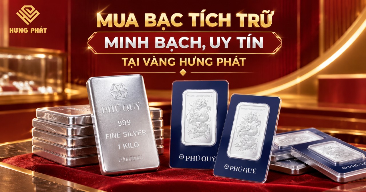 Mua bạc tích trữ minh bạch, uy tín tại Vàng Hưng Phát