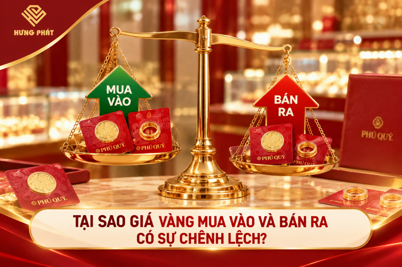 Tại sao giá vàng mua vào và bán ra có sự chênh lệch