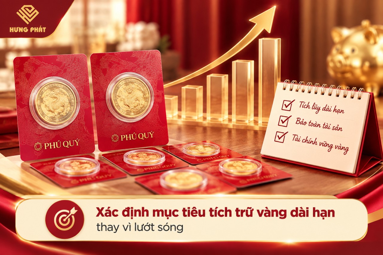 Xác định mục tiêu tích trữ vàng dài hạn thay vì lướt sóng