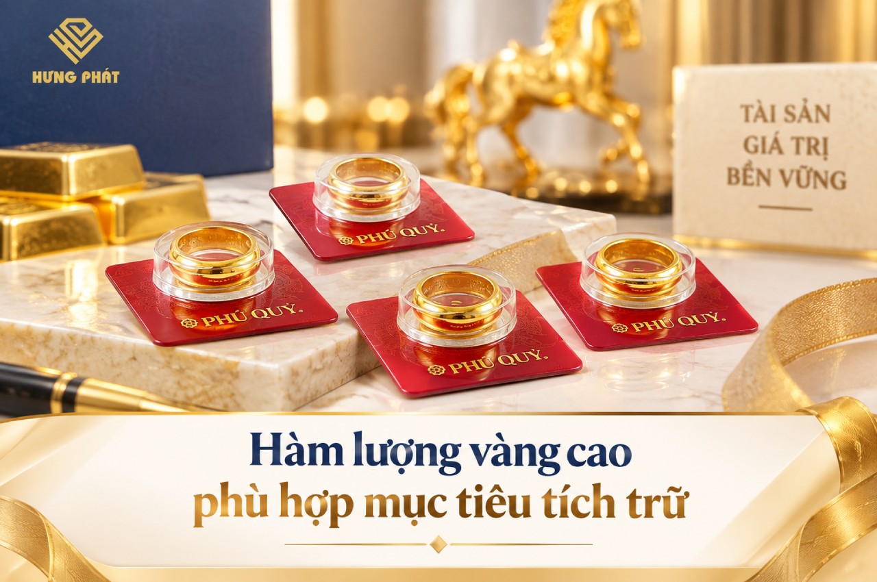 Hàm lượng vàng cao, phù hợp mục tiêu tích trữ