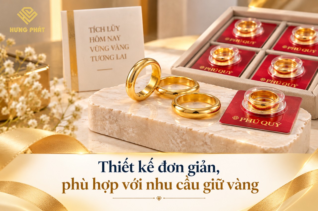 Thiết kế đơn giản, phù hợp với nhu cầu giữ vàng