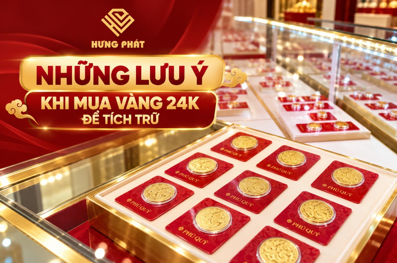 Những lưu ý khi mua vàng 24K để tích trữ