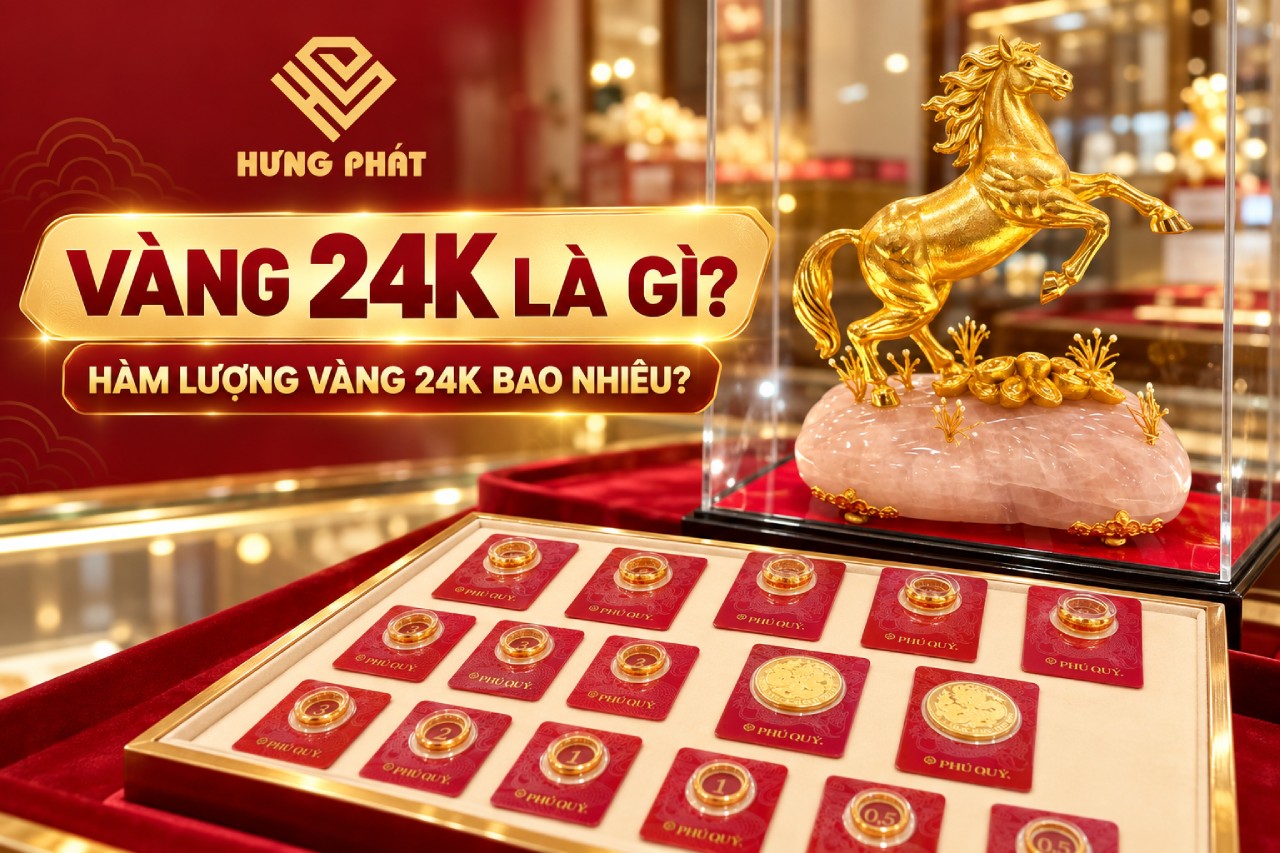 Vàng 24K là gì? Hàm lượng vàng 24K bao nhiêu