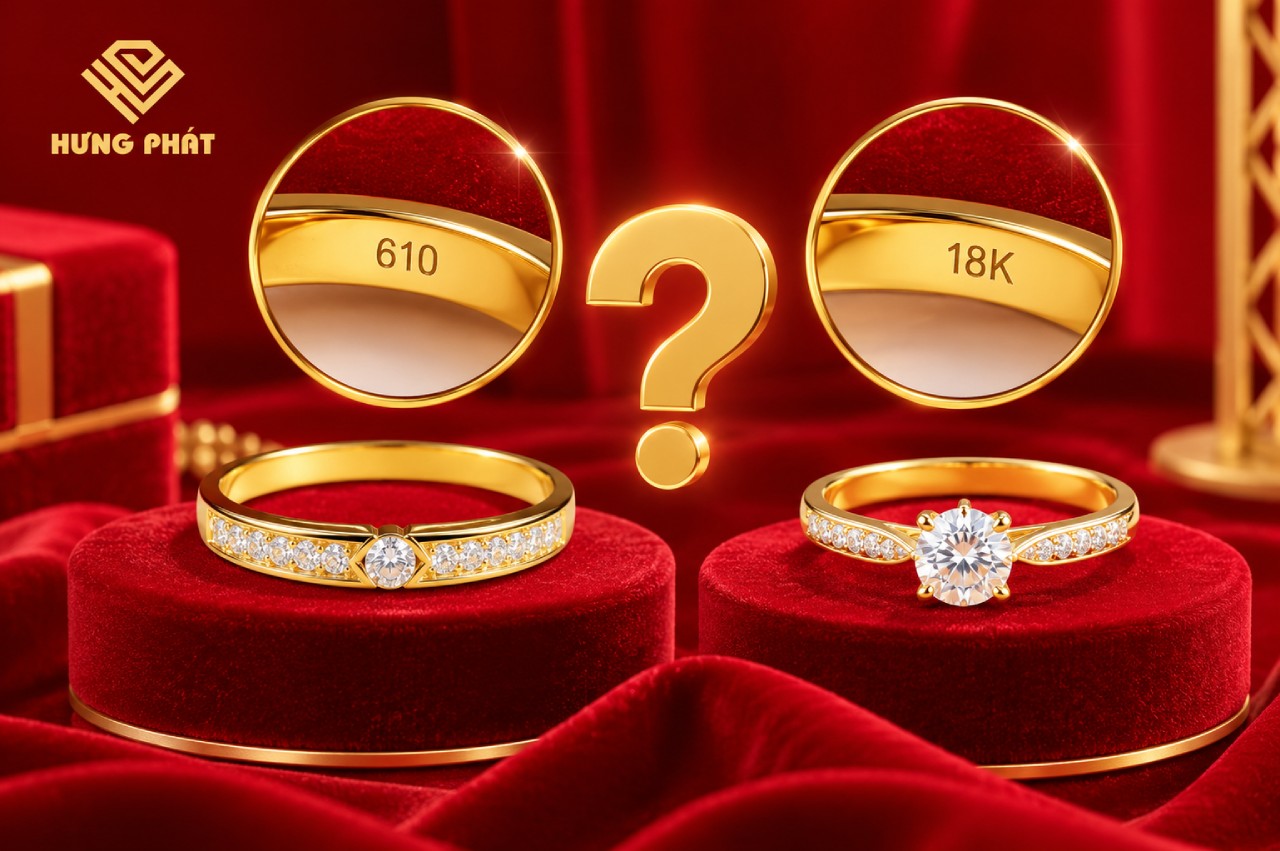 Vàng 610 có phải vàng 18K không