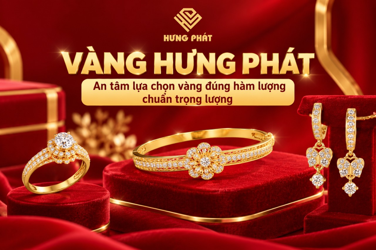 Vàng Hưng Phát - An tâm lựa chọn vàng đúng hàm lượng, chuẩn trọng lượng