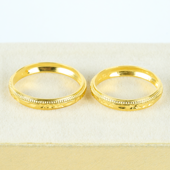 Cặp Nhẫn cưới vàng 61% (14K) VN000V300014.120 - VN000V300013.160