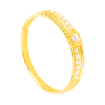 Cặp Nhẫn cưới vàng 61% (14K) đính CZ VNXM00300065.110 - VNXMXMV300039.180