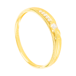 Cặp Nhẫn cưới vàng 61% (14K) đính CZ VNXMXMV300090.100 -VNXMXMV300091.170
