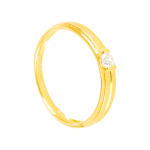 Cặp Nhẫn cưới vàng 61% (14K) đính CZ VNXM00V300026.090 - VNXM00V300025.160