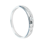 Cặp Nhẫn cưới vàng 75% (18K) đính CZ VNXMXMT00005.140 - VNXMXMT00005.190