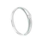 Cặp Nhẫn cưới vàng 75% (18K) đính CZ  VNXMXMT00007.090 - VNXMXMT00007.170