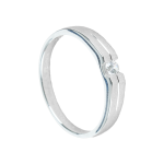 Cặp Nhẫn cưới vàng 75% (18K) đính CZ VNXMXMT300005.150 - VNXMXMT300005.210